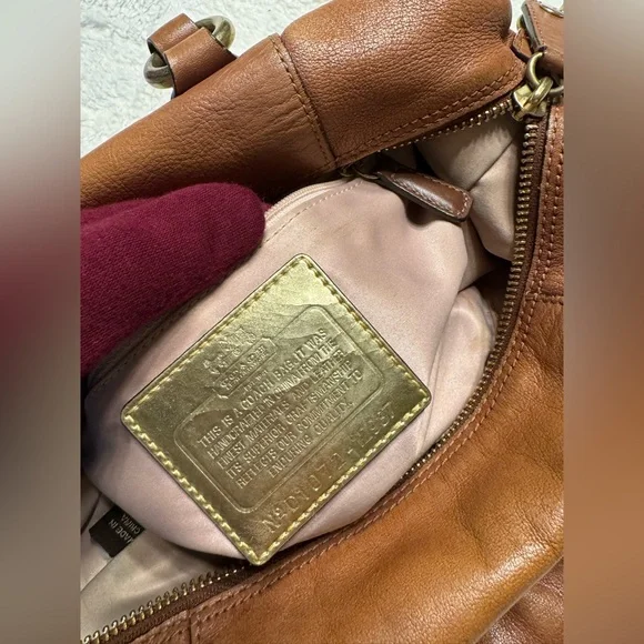 Vintage Coach Tan Leather Satchel - Picture 12 of 12